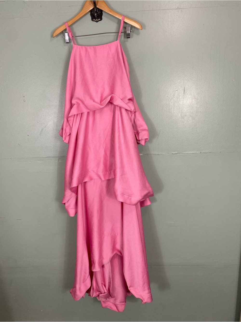Elliatt Tilly Tiered Maxi Dress Pink XS
